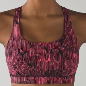 Lululemon energy sports bra - down pour electric